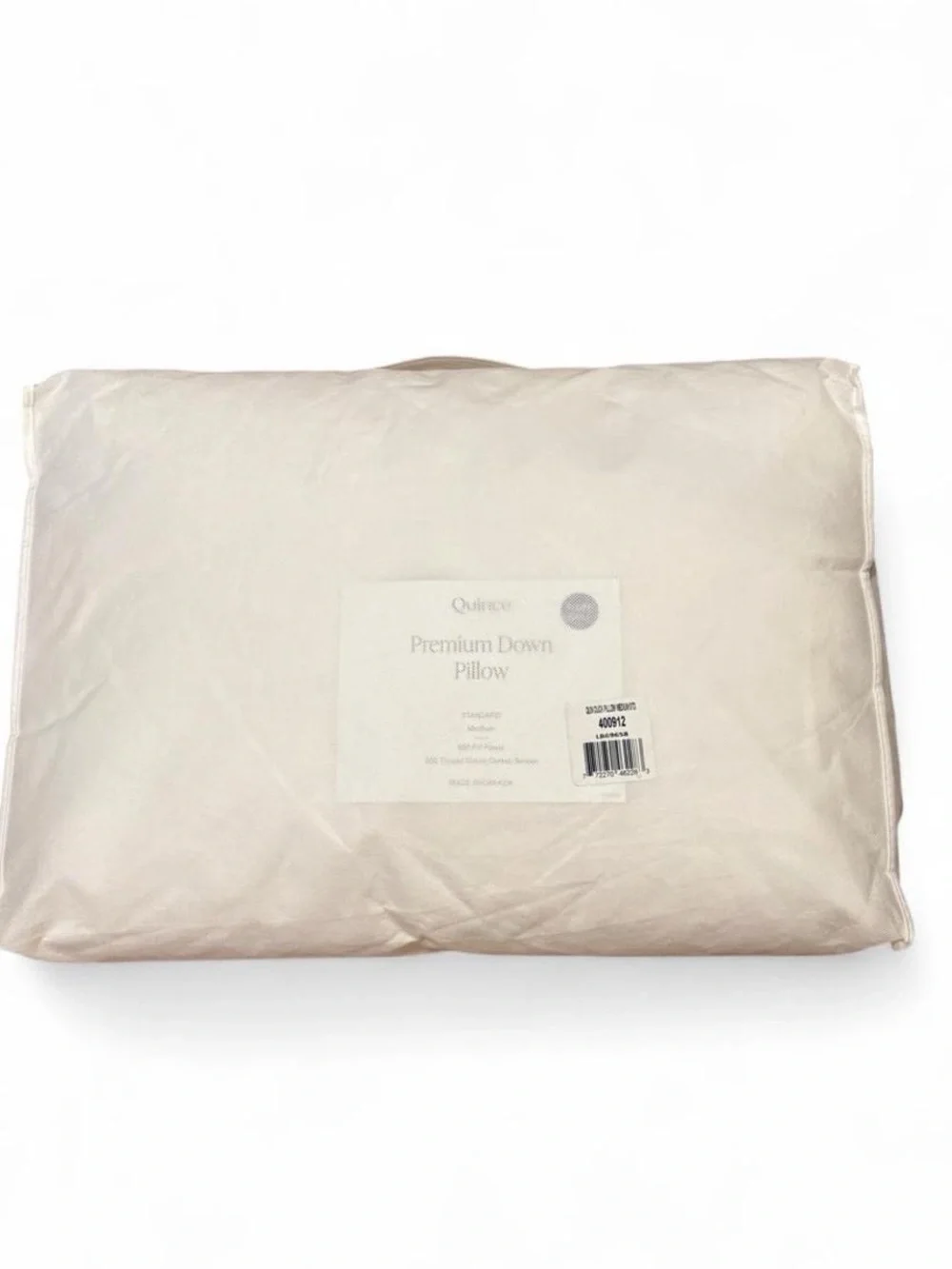 Quince Standard Premium Down Pillow Medium - New